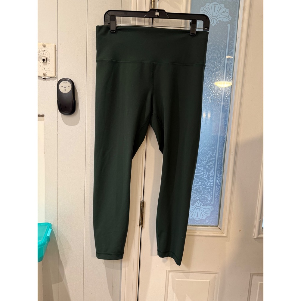 Lululemon Align High-Rise Crop 21 Green Nulu Yoga Leggings Size 12
